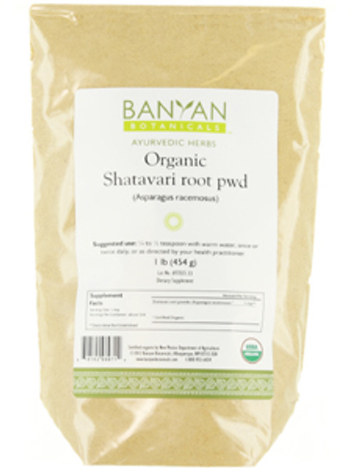 Shatavari Root Powder, Organic 1 lb Banyan Botanicals