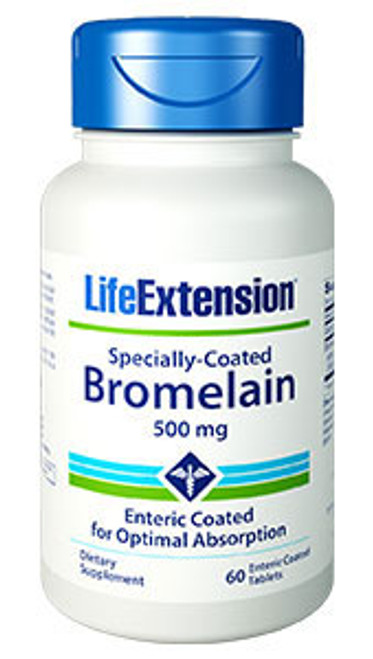 Specially Coated Bromelain 60 tabs Life Extension