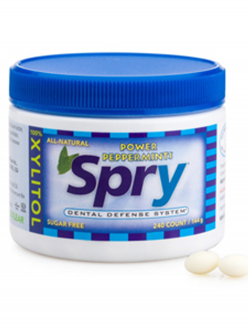 Spry Xylitol Mints Peppermint 240 ct Xlear