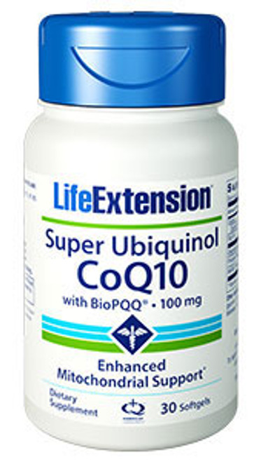 Super Ubiquinol CoQ10 w/ PQQ 30 gels Life Extension