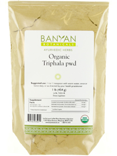 Triphala Powder, Organic 1 lb Banyan Botanicals