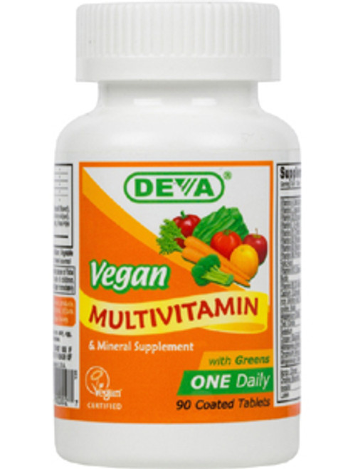 Vegan 1-a-Day Multivitamin 90 tabs Deva Nutrition LLC