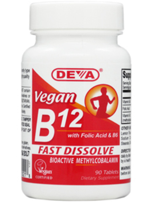 Vegan B12 90 tabs Deva Nutrition LLC