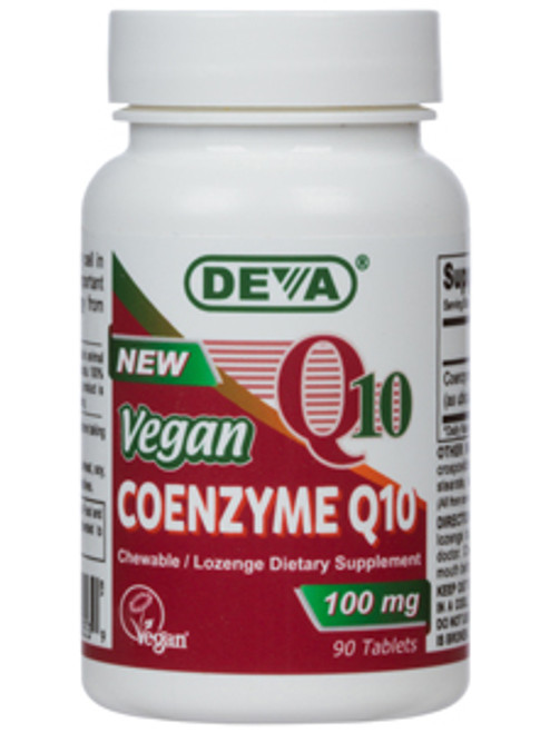 Vegan Coenzyme Q10 100 mg 90 tabs Deva Nutrition LLC