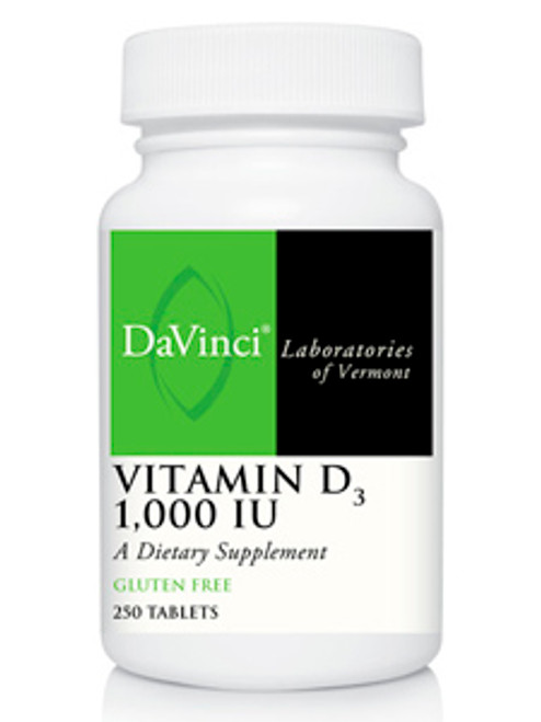 Vitamin D3 1000 IU 250 tabs Davinci Labs