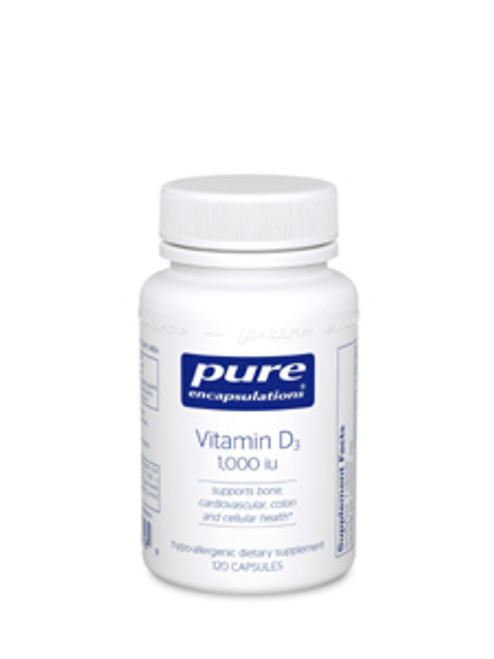 Vitamin D3 1000 IU 120 vcaps Pure Encapsulations