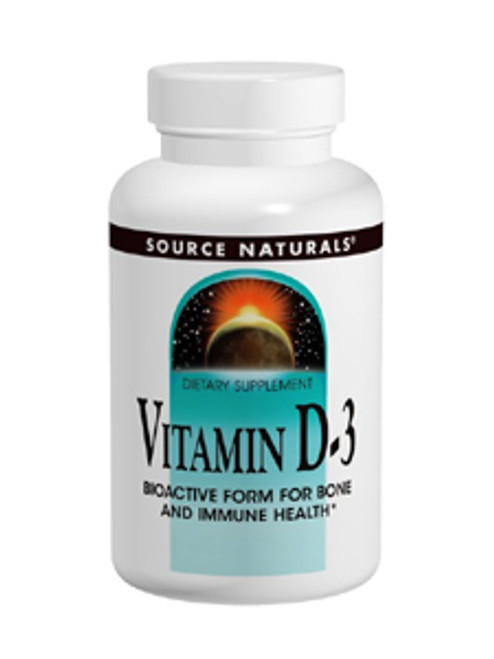 Vitamin D-3 2000 IU 200 caps Source Naturals