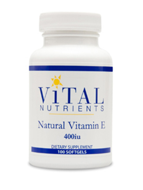 Natural Vitamin E 400 IU 100 softgels Vital Nutrients