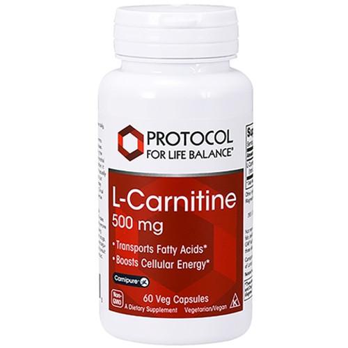 Protocol for Life Balance L-Carnitine 500mg 60 Capsules