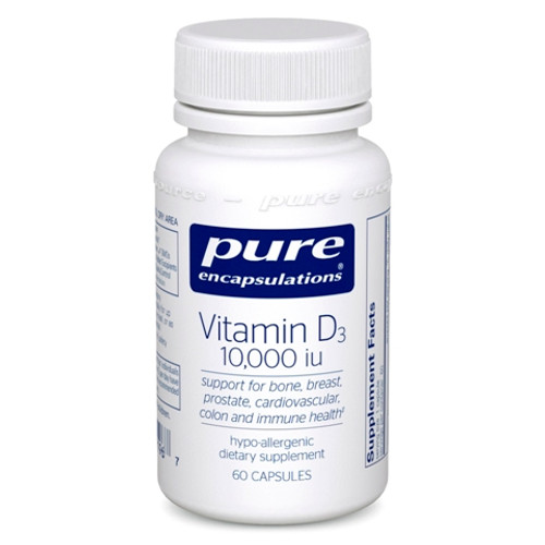 Pure Encapsulations Vitamin D3 10,000 i.u. 60 Capsules