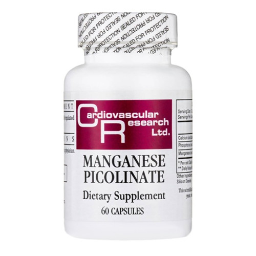 Ecological Formulas/Cardiovascular Research Manganese Picolinate 20mg 60 Capsules