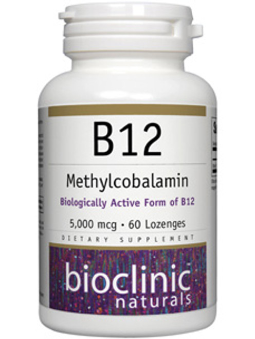 B12 Methylcobalamin 5000 mcg 60 loz Bioclinic Naturals