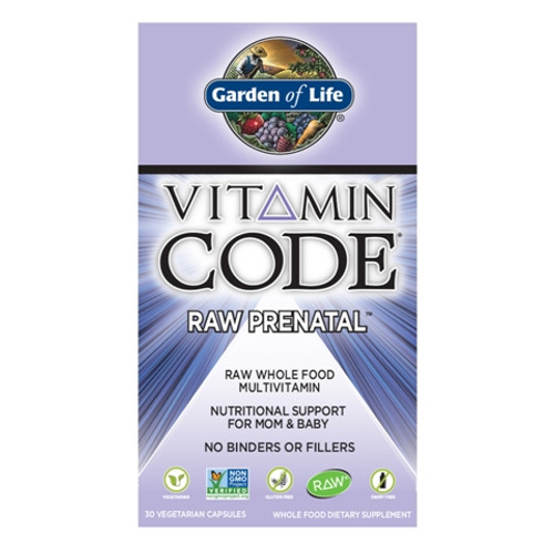 Garden of Life Vitamin Code RAW Prenatal 30 Capsules