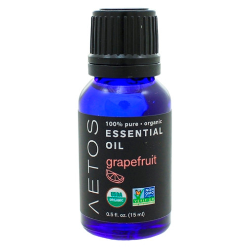 Aetos Essential Oils Grapefruit Essential Oil 100% Pure, Organic, Non-GMO 15 Milliliters