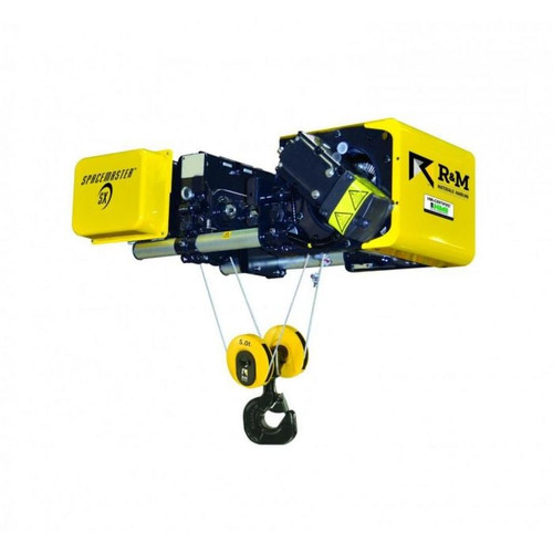 10 Ton R&M Spacemaster SX Low Headroom Wire Rope Hoist - 29ft.6in Lift 20/3.3fpm