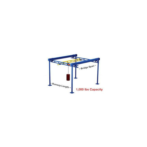 Gorbel Free Standing Workstation Bridge Crane 1000 lb Capacity 15 ft. Span 23 Foot Runway