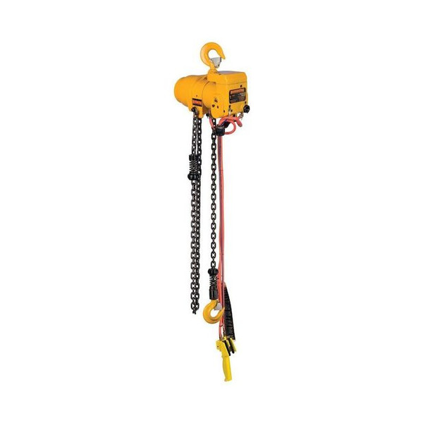 Harrington TCR 1 Ton Air Chain Hoist with Pendant Control