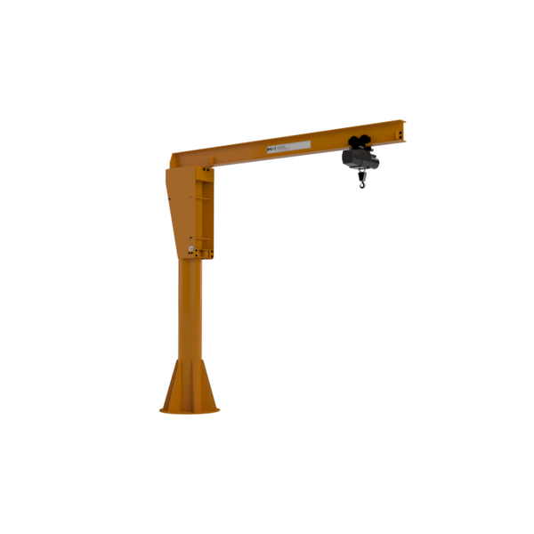 HSI 2 Ton Heavy Duty Jib Crane 8 Ft Span 10 Ft HUB