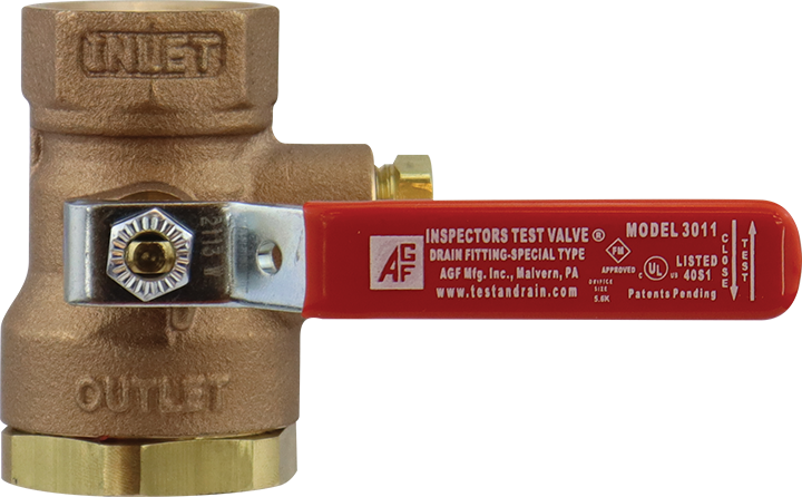 Inspectors Test Valve for Wet or Dry Sprinkler Systems | Model 3011BV