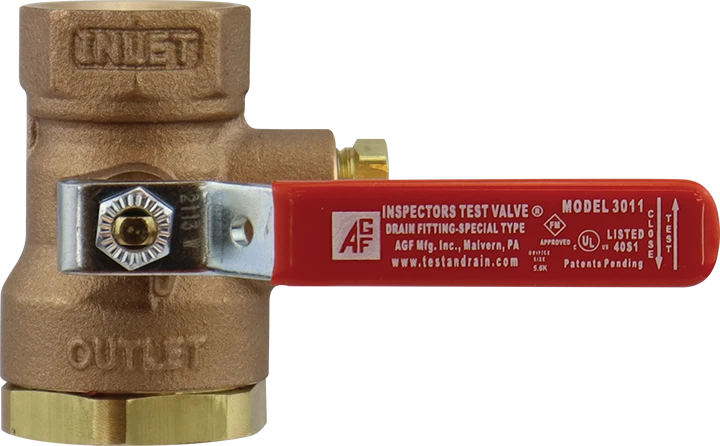 Inspectors Test Valve for Wet or Dry Sprinkler Systems | Model 3011BV