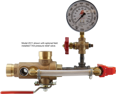 Grooved 2511 with T-kit pressure relief valve