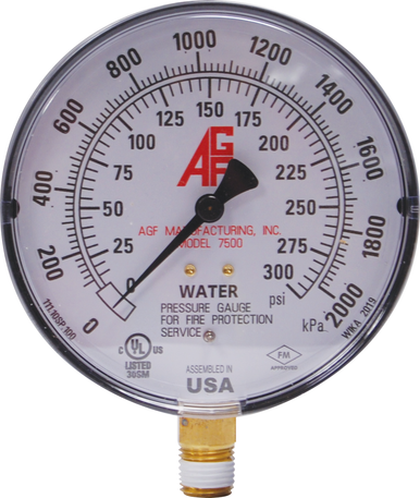 AGF Model 7500 pressure gauge