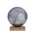Silver Platon Oak Desk Globe