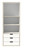 Modular Stackable German made modern wardrobe cabinet