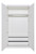 FLAI Wardrobe 2-Door in White with rail, shelf and drawers FLAI Wardrobe 2-Door in White with rail, shelf and drawers