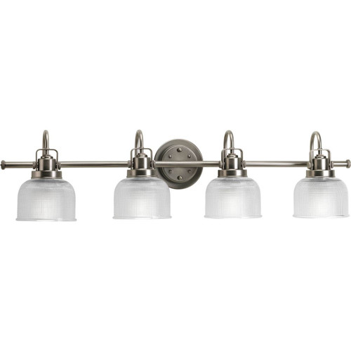  Progress Lighting P2997-81 Archie 4 Light Bathroom Vanity Light with Prismatic Shades