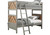 MOSS CREEK JR. GRAY TWIN/TWIN BUNK BED