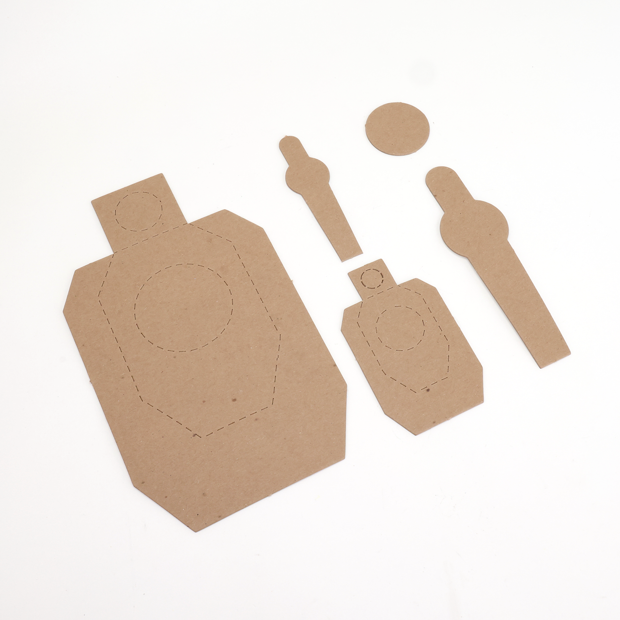 Scaled Dryfire Target Kit including IDPA Style Targets, and Dots