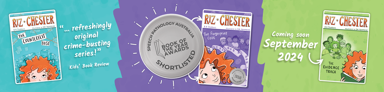 Riz Chester: The Fingerprint Code shortlisted for Speech Pathology Australia's Book of the Year Awards