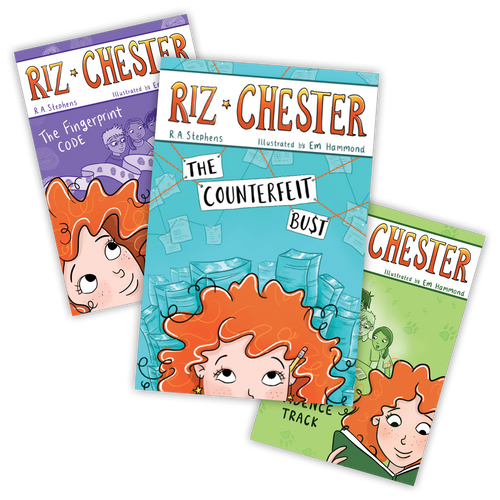 Riz Chester Series - Set of 3: The Counterfeit Bust, The Fingerprint Code, The Evidence Track