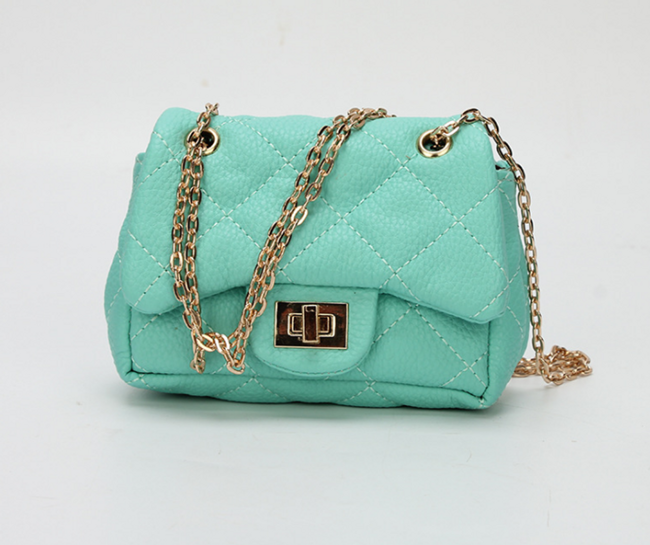 mint green purse