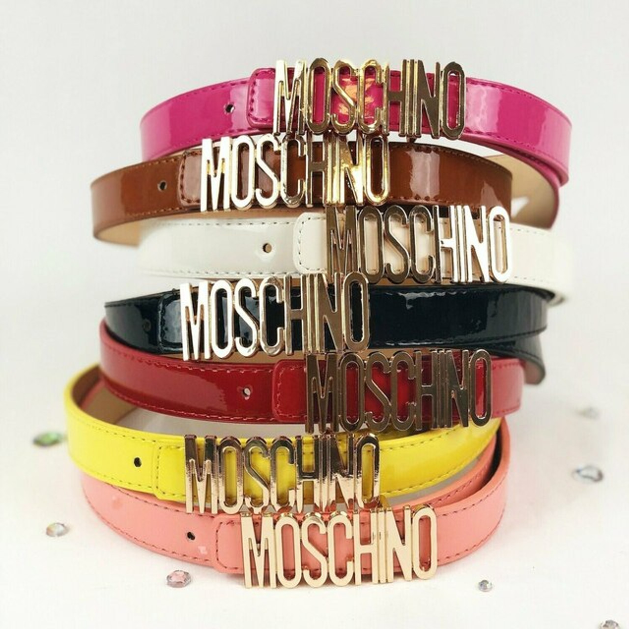 Girls moschino store belt