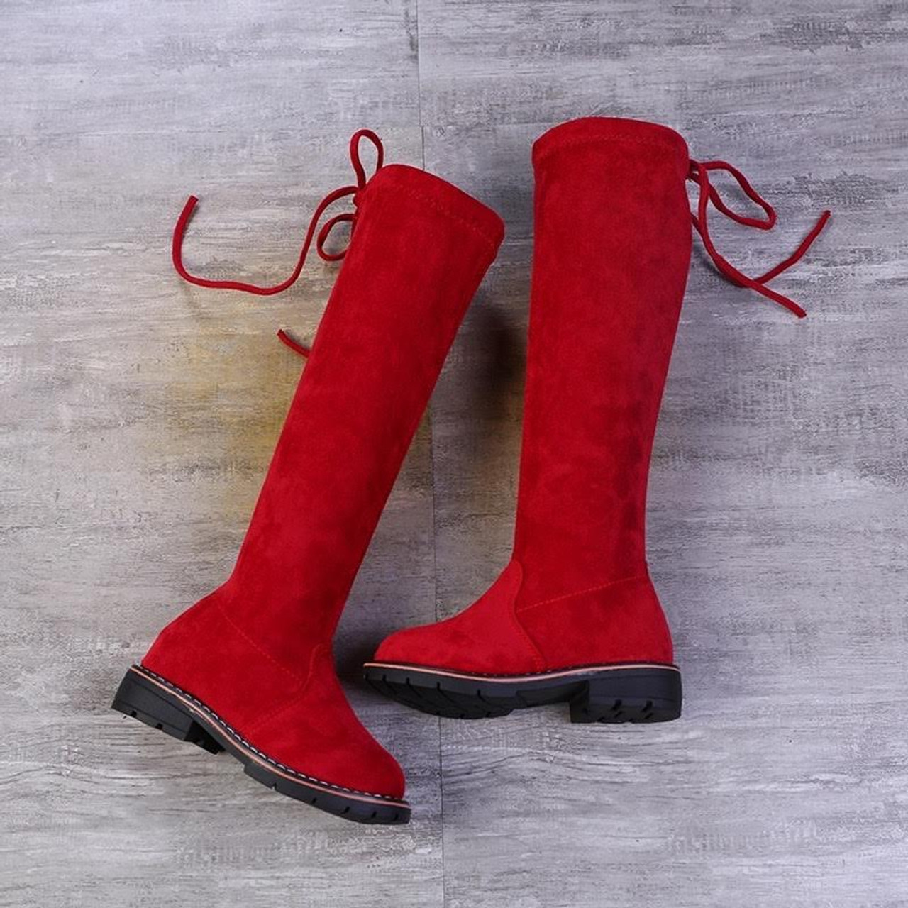 knee children-high Boots(RED 