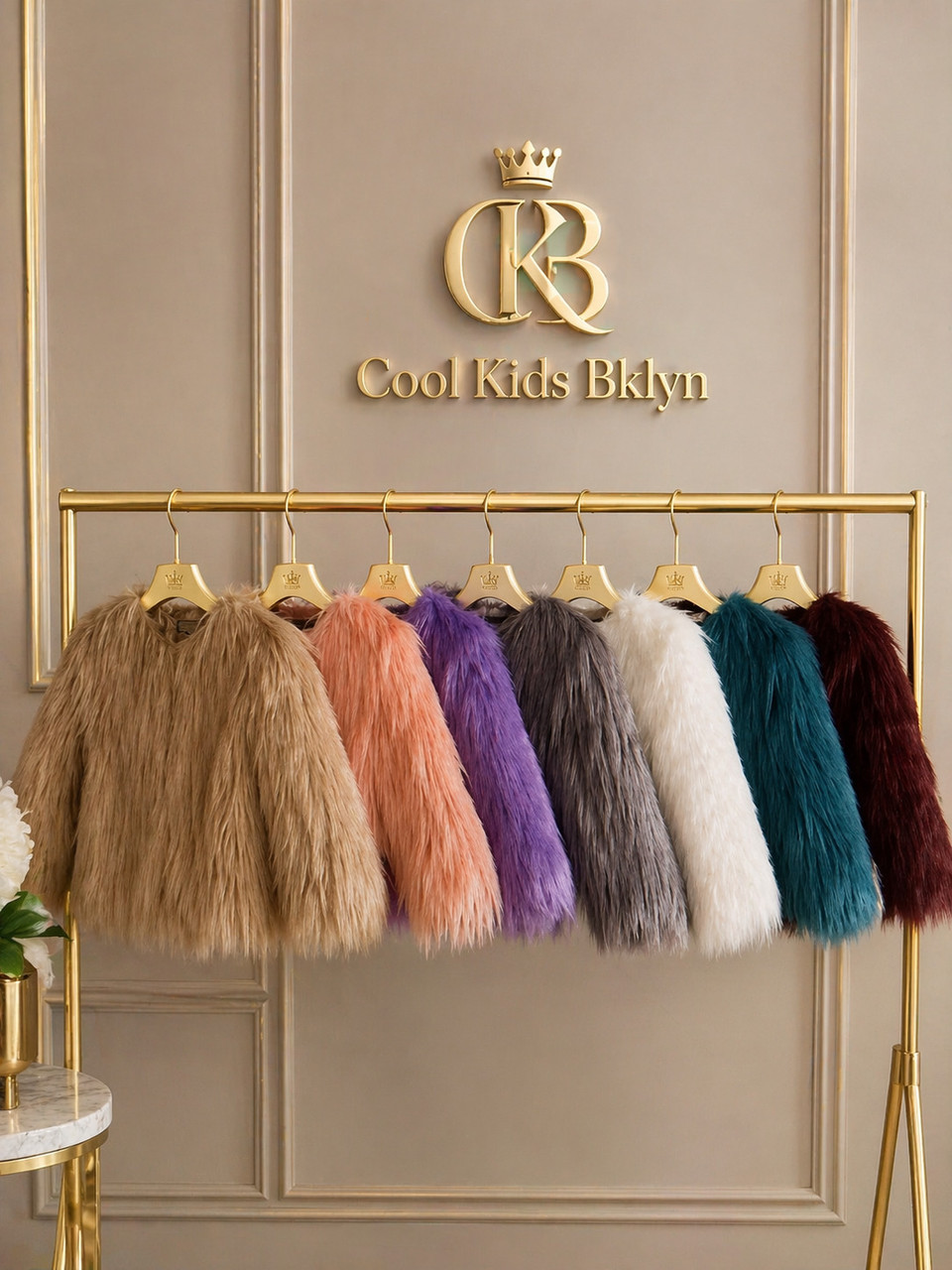 Luna Mini Faux Fur Coat for Girls – Toddler to Preteen | Cool Kids