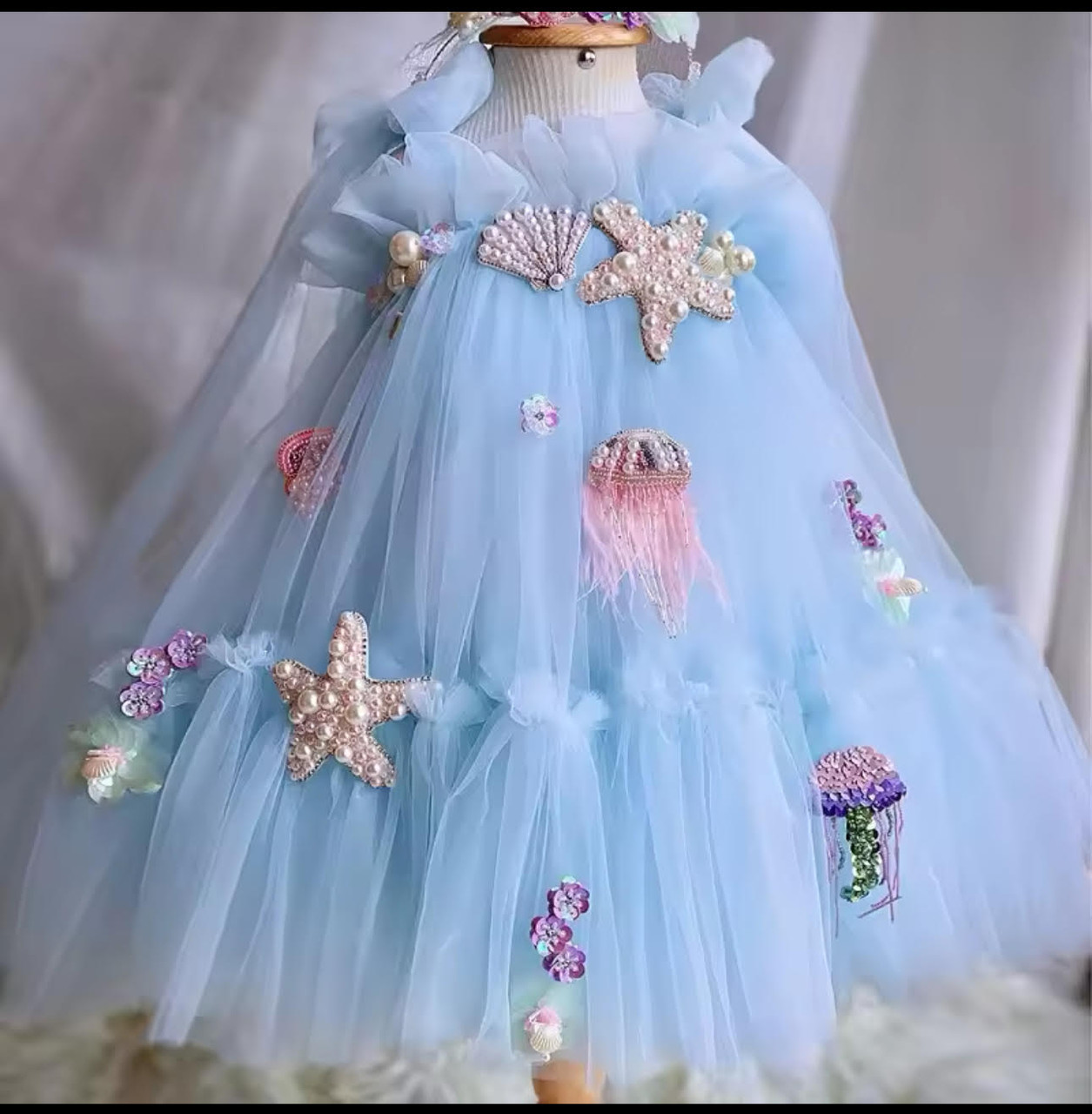 Ball Gown Wedding Dress Baby Frock For Years Kids Girls' Dress