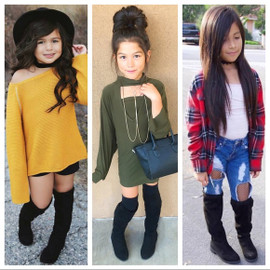 little girls knee boots