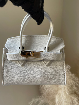HERMOSA Mini Totes Children's Crossbody Metal Buckle Purse(White) HERMOSA Mini Totes Children's Crossbody Metal Buckle Purse(White)