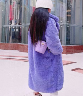 RAIRIS Girls Faux Fur Teddy Long Coat