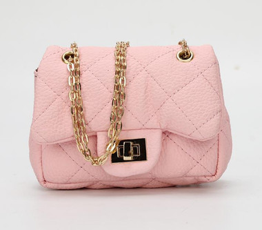 Pink Mini Handbag Women Soft Leather Crossbody Bag Small 