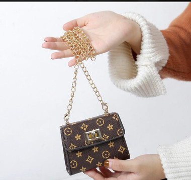 Mini Chain Crossbody Flower Print Bags