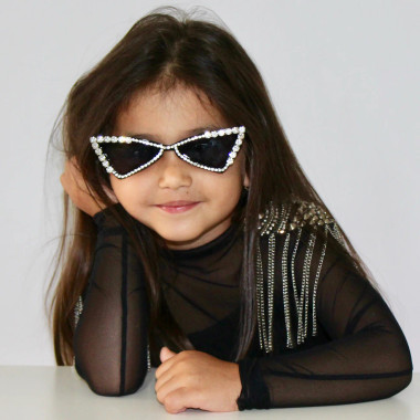 Designer Steampunk Toddler Sunglasses For Kids Luxury Round Bee