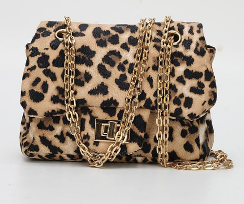 Mini Coco Quilted Bag–Leopard