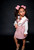 Cool Kids Bklyn sarahi pink tweed two piece set for girls with white blouse and bow detail, stylish toddler and girls outfit