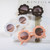 black flower kids sunglasses daisy shape trendy girls fashion shades
