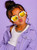 Kids white apple heart sunglasses with multi colors lenses Cool Kids Bklyn