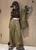 Luxury kids streetwear outfit by Cool Kids Bklyn, olive monogram two piece set with blazer and pants for girls